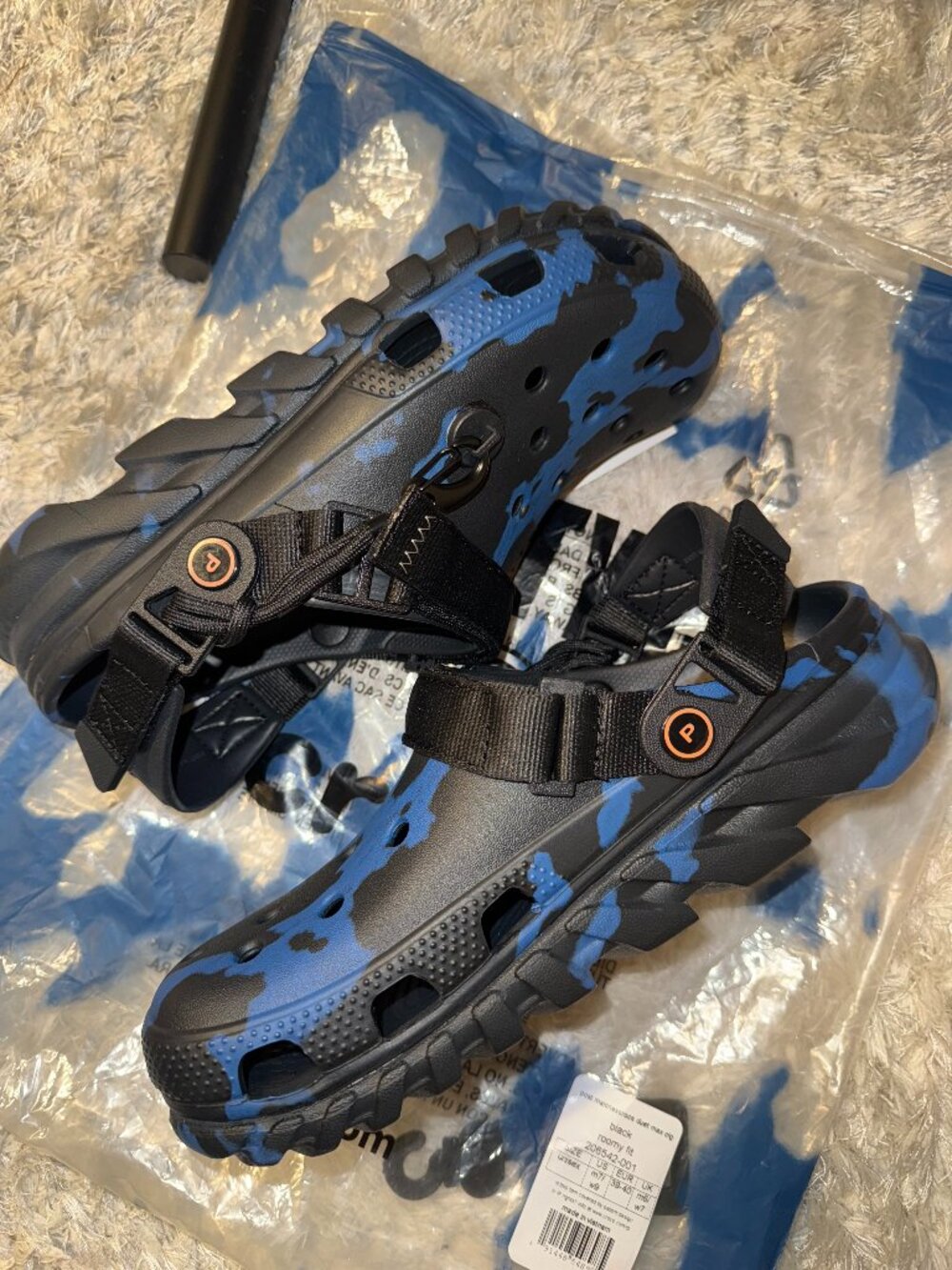 Post Malone x Crocs Duet Max Clog 'Blue Camo' | BRAND NEW!